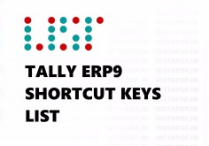 Tally Shortcut Keys